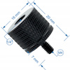 Adapter tuleja redukcja 1/4" na M4 statywowa aluminiowa czarna 20 mm