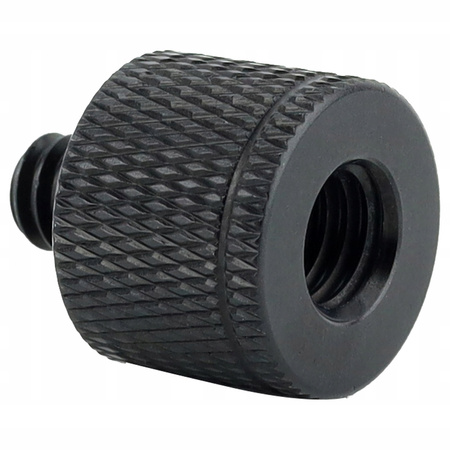 Adapter tuleja redukcja 1/4" na M8 statywowa czarna do statywu lampy 20 mm