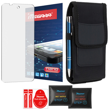 Szkło hybrydowe do RugOne XEVER 7 SERIES PRO + Etui futerał karabińczyk