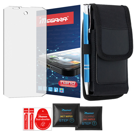 Szkło hybrydowe do CUBOT KINGKONG MINI 4 + ETUI Futerał na pasek kabura