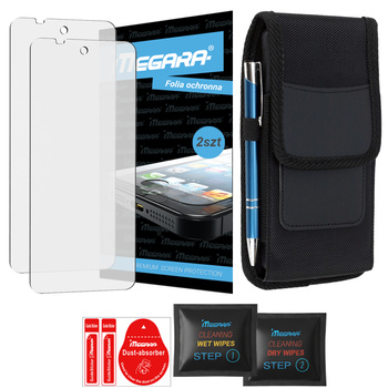 2x Folia do RugOne XEVER 7 SERIES PRO ochronna + Etui futerał karabińczyk