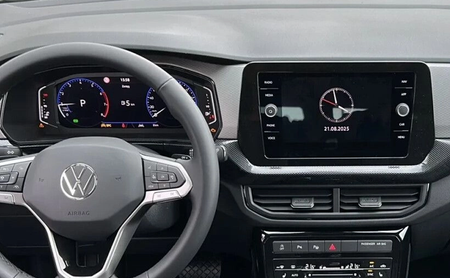 Folia do VOLKSWAGEN VW T-CROSS (2019-2024) na radio 8" - MATOWA