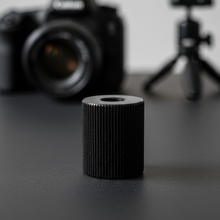 Adapter 1/4" żeński na M6 żeński przejściówka aluminiowa do kamer statywów