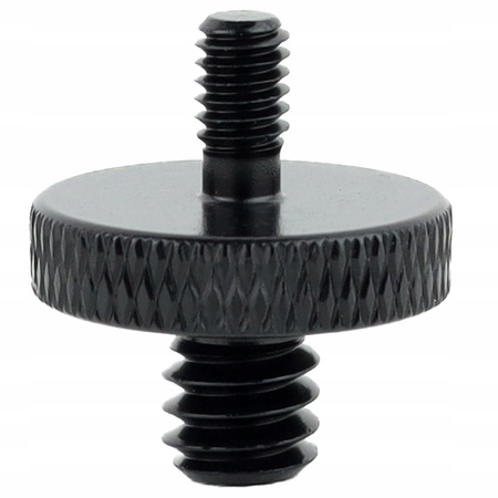 Adapter śruba redukcja 1/4" na M4 statywowa aluminiowa czarna 18 mm
