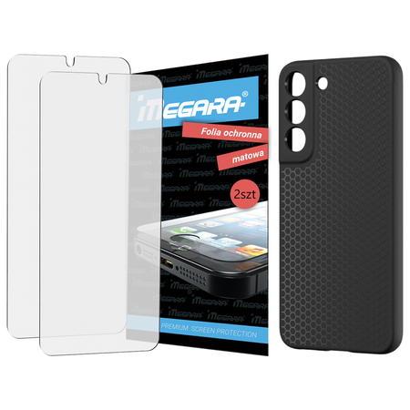 Folia do SAMSUNG GALAXY S22 ochronna MATOWA + ETUI silikonowe TPU