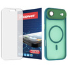 Szkło hybrydowe do iPhone 17 Air + MagSafe ETUI zielone TPU
