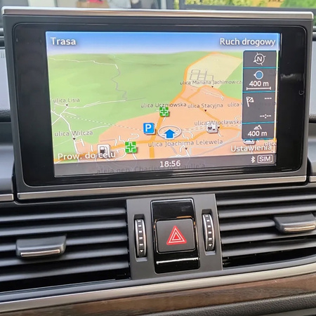 Folia do Audi A6 2012 - 2018 na radio 8" - MATOWA