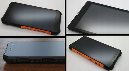 Szkło hybrydowe MATOWE do myPHONE Hammer IRON 4 - 5.45" + ETUI czarne TPU