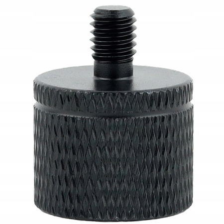 Adapter tuleja redukcja 1/4" na M5 statywowa aluminiowa czarna 20 mm