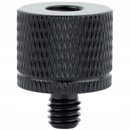 Adapter tuleja redukcja 1/4" na M6 statywowa aluminiowa czarna 20 mm