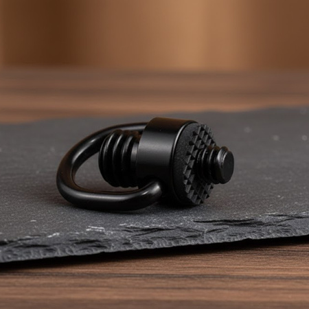 Adapter 1/4" męski na 3/8" męski z uchem D-Ring stal do kamer i foto-video