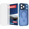 Szkło hybrydowe do iPhone 17 Pro + MagSafe ETUI niebieskie TPU