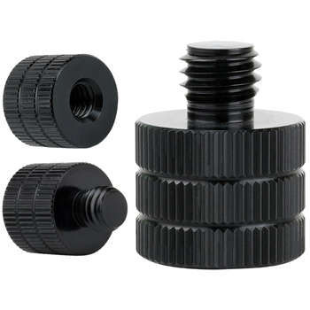 Adapter 1/4" żeński na M8 męski przejściówka aluminiowa do kamer statywów