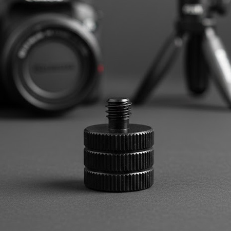 Adapter M8 żeński na 1/4" męski przejściówka aluminiowa do kamer statywów