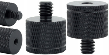 Adapter tuleja redukcja 1/4" na M4 statywowa czarna do statywu lampy 20 mm
