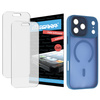 2x Folia ochronna do iPhone 17 Pro Max MATOWA + MagSafe ETUI niebieskie TPU