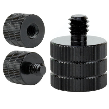 Adapter 1/4" żeński na 1/4" męski przejściówka aluminiowa do kamer statywów