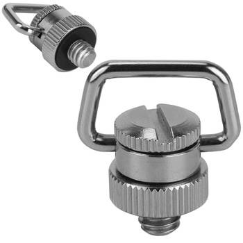 Śruba 1/4" z uchem D-Ring do statywu aparatu i pasków linek obrotowa