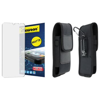 Szkło hybrydowe do Hammer BLADE VA 5G - 6.56" MATOWE + ETUI Futerał kabura