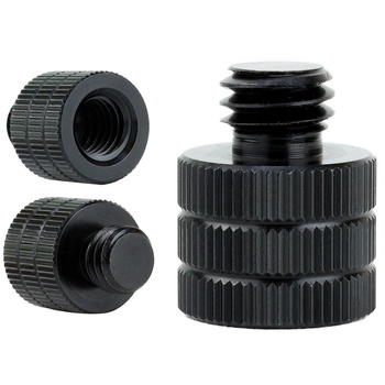 Adapter 3/8" żeński na 3/8" męski przejściówka aluminiowa do kamer statywów