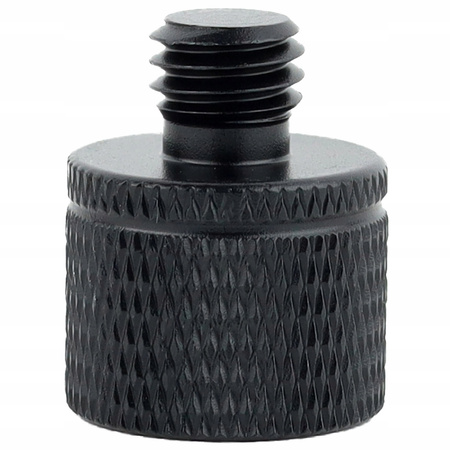 Adapter tuleja redukcja 1/4" na M8 statywowa aluminiowa czarna 20 mm