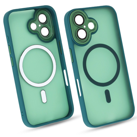 Etui do iPhone 16 zielony mat MagSafe case plecki pokrowiec ochrona