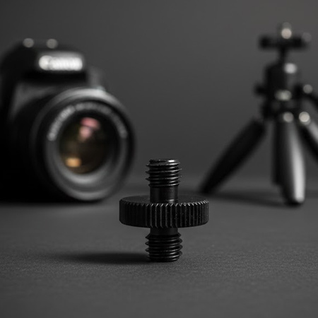 Adapter 1/4" męski na M6 męski przejściówka aluminiowa do kamer statywów