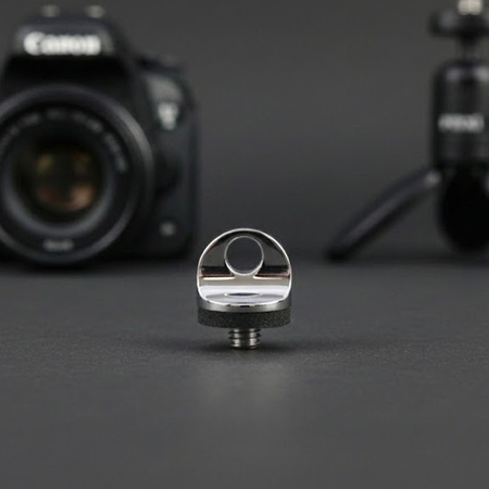 Śruba 1/4" z uszczelką uchem do paska smyczy linki stal foto-video