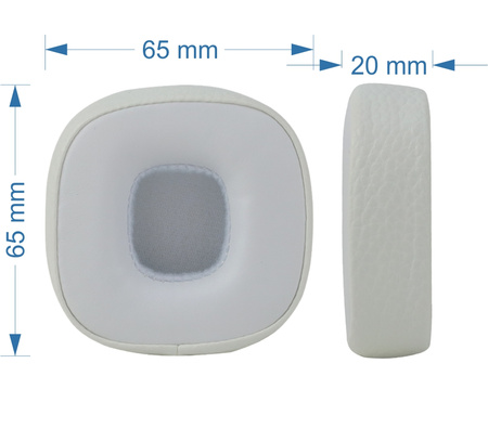 Nauszniki pady do MARSHALL MAJOR III 3 ekoskóra pianka memory L+R BIAŁE