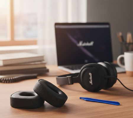 NAUSZNIKI DO SŁUCHAWEK MARSHALL MAJOR III 3 + NAKŁADKA GĄBKA NA PAŁĄK