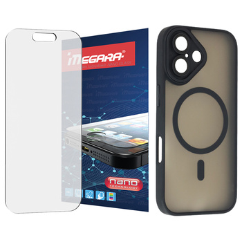 Szkło hybrydowe do iPhone 17 + MagSafe ETUI czarne TPU