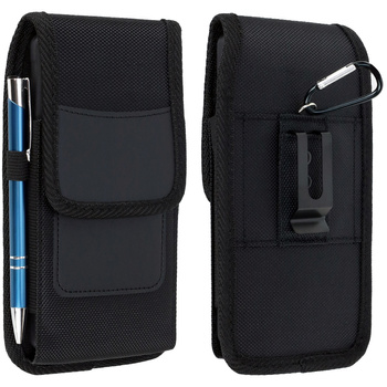 Etui futerał na pasek uniwersalne karabińczyk klips 19x11x2.5 cm