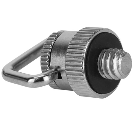 Śruba 1/4" z uchem D-Ring do statywu aparatu i pasków linek obrotowa