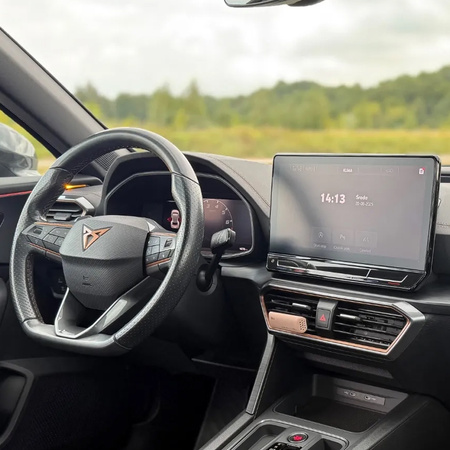 Folia do Cupra Formentor 2020 - 2024 na radio 12" + zegary - MATOWA