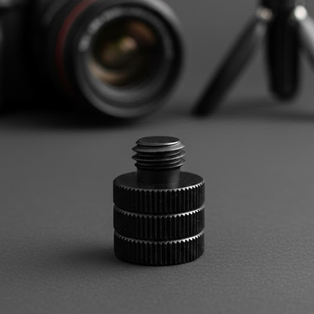 Adapter 3/8" żeński na 3/8" męski przejściówka aluminiowa do kamer statywów