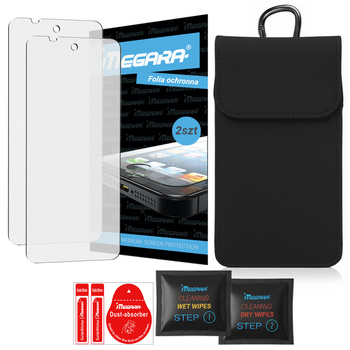 2x Folia do RugOne XEVER 7 SERIES PRO ochronna + Etui futerał karabińczyk