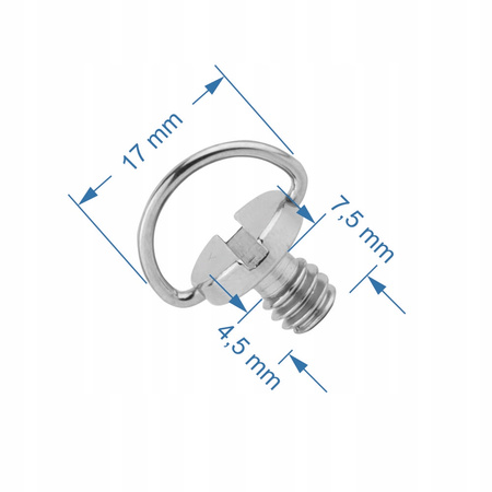 Śruba STATYWOWA 1/4" cala 10 mm do aparatu kamery fotograficzna