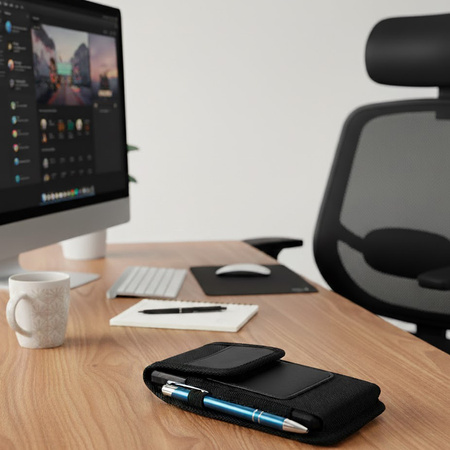 Szkło hybrydowe do Hammer FORCE 5G - 6.5" + ETUI Futerał na pasek kabura