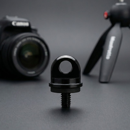 Śruba statywowa M4 z uszczelką uchem aluminiowa do paska smyczy linki