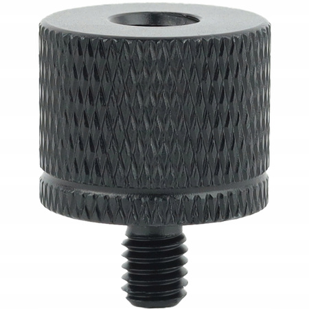 Adapter tuleja redukcja 1/4" na M5 statywowa aluminiowa czarna 20 mm