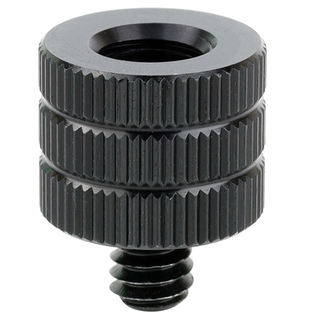 Adapter M8 żeński na 1/4" męski przejściówka aluminiowa do kamer statywów