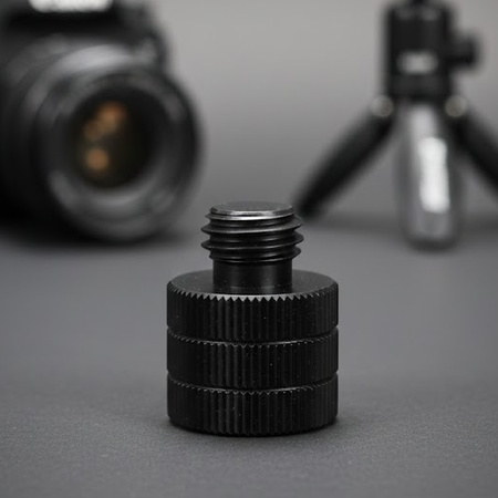 Adapter M8 żeński na 3/8" męski przejściówka aluminiowa do kamer statywów