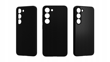SZKŁO HYBRYDOWE + ETUI do GALAXY S23 szkło ochronne + plecki ZESTAW
