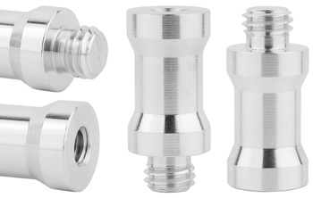 Adapter tuleja redukcja statywowa 1/4" na 3/8" aluminiowa do statywu lampy