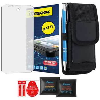 Szkło hybrydowe do CUBOT KINGKONG MINI 4 MATOWE + ETUI Futerał na pasek