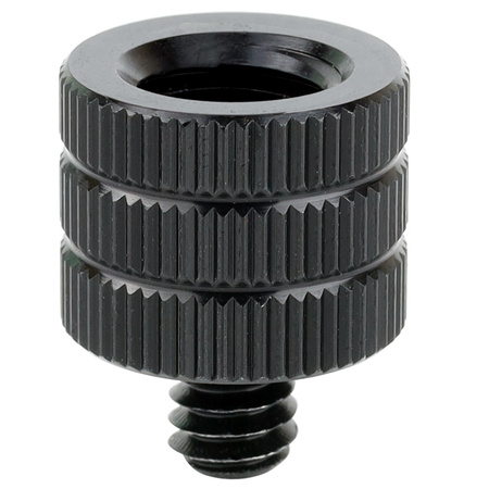 Adapter M10 żeński na 1/4" męski przejściówka aluminiowa do kamer statywów