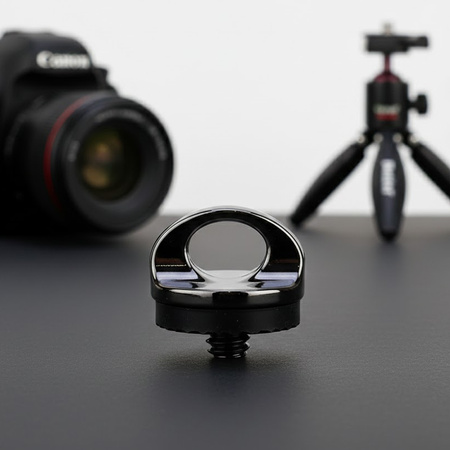 Śruba statywowa 1/4" z uszczelką dużym uchem stop cynku paska smyczy linki