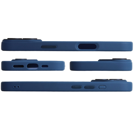 Etui do iPhone 17 niebieski mat MagSafe case plecki pokrowiec ochrona