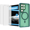 Folia do Samsung Galaxy S25 Ultra ochronna + MagSafe ETUI zielone TPU