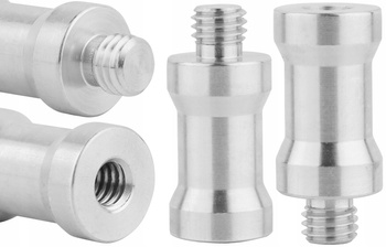 Adapter tuleja redukcja statywowa aluminiowa M8 męski na 1/4" żeński 32 mm